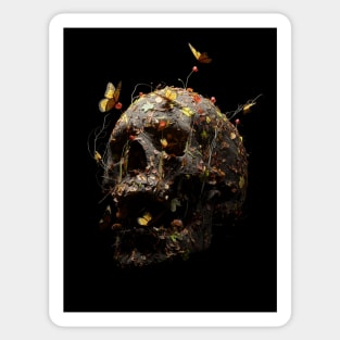 Autumn Skull Sticker